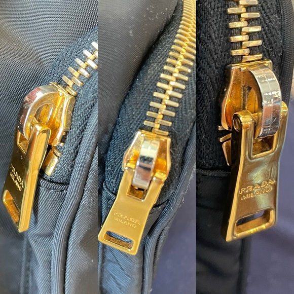 PRADA Duet Nylon bucket navy bag $1,820 - Picture 8 of 16